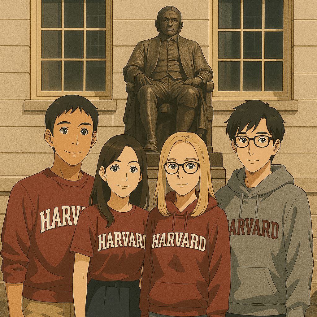 Estudantes de Harvard desenvolvendo o assistente